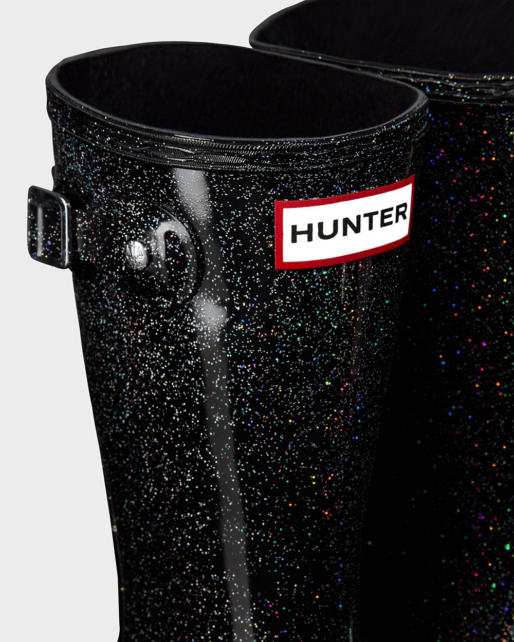 Botas de Lluvia Hunter Niños - Original Big Starcloud - Negros Multicolor - VJCWEGO-43